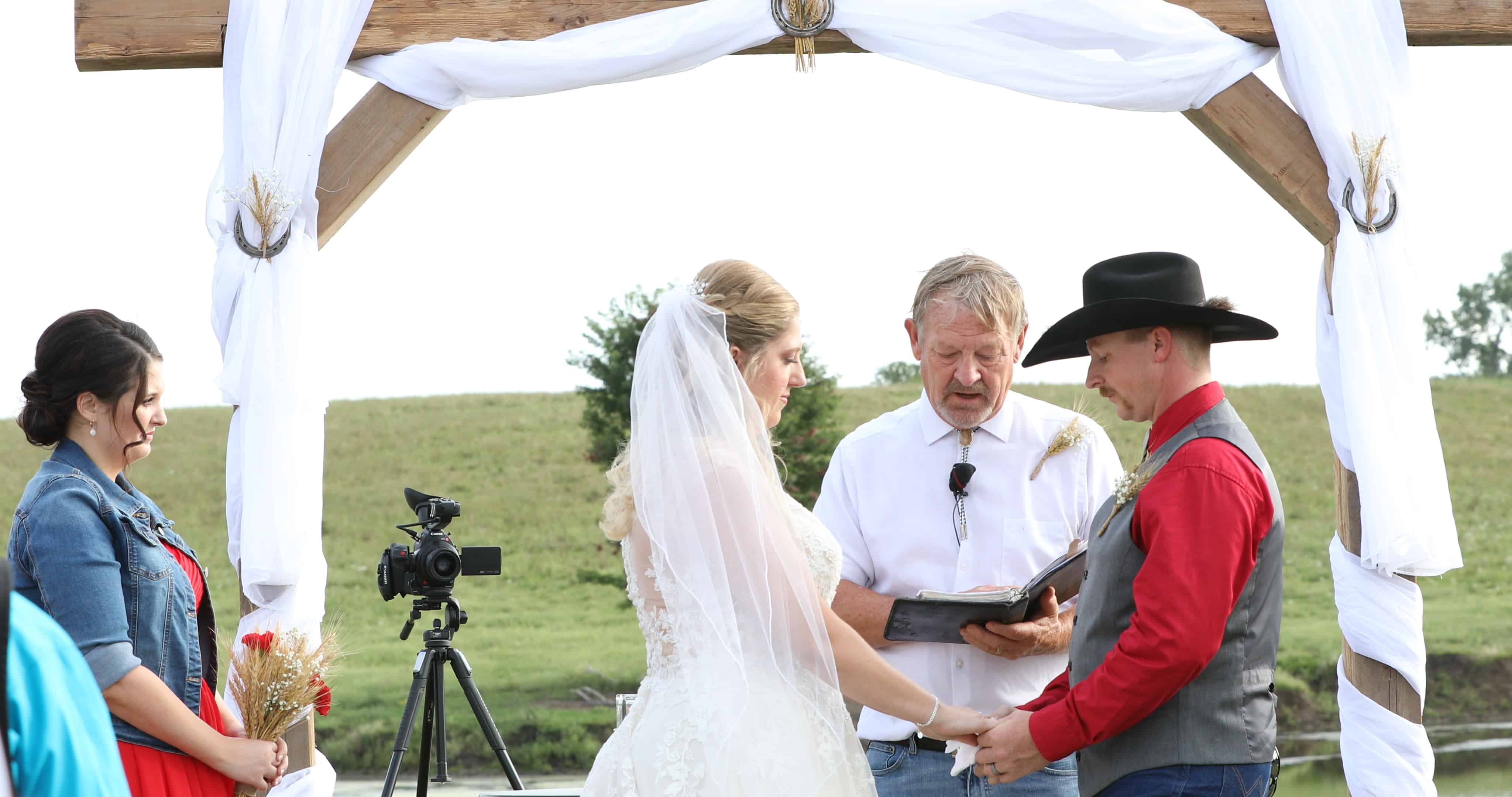Happy couple gets married