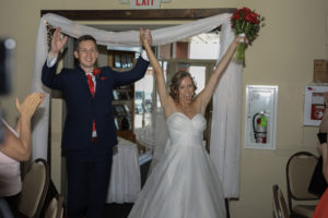 bride and groom grand entrance