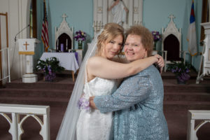 bride with her mother